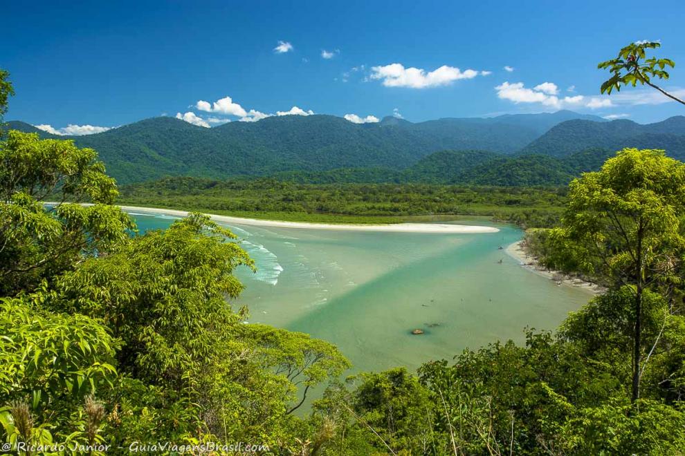 Imagem da fascinante Praia da Fazenda em Ubatuba.